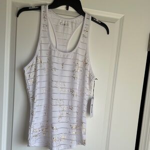 NWT Zyia white stay gold Havana tank (M)